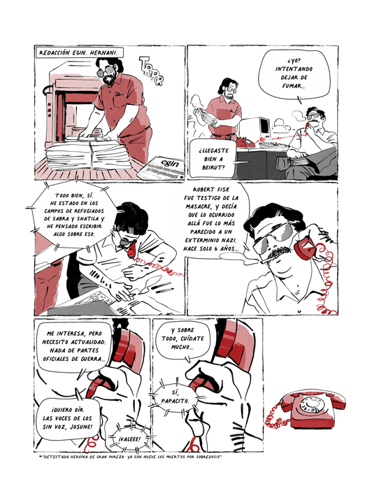 Viñetas originales para el cómic 'Black is Beltza II: Ainhoa'.