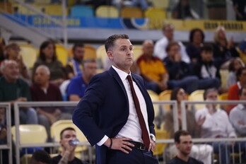 Martin Schiller, técnico de Basket Zaragoza, al menos hasta el domingo.