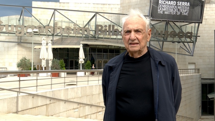 El arquitecto Frank Gerhy ha asistido a los actos conmemorativos del 25 aniversario del Museo Guggenheim de Bilbao.
