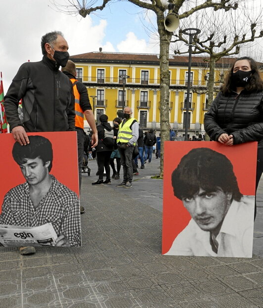 Acto de recuerdo a Lasa y Zabala en 2021.