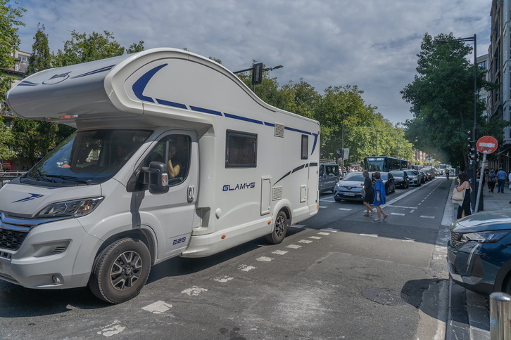 Atasco circulatorio en el Boulevard.