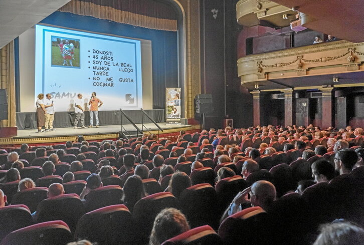 Atzegi, bere kanpaina nagusia aurkezten, atzo, Donostian.