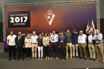 El equipo que ganó las elecciones del Eibar en 2017 aspira a permanecer otra legislatura en el cargo.