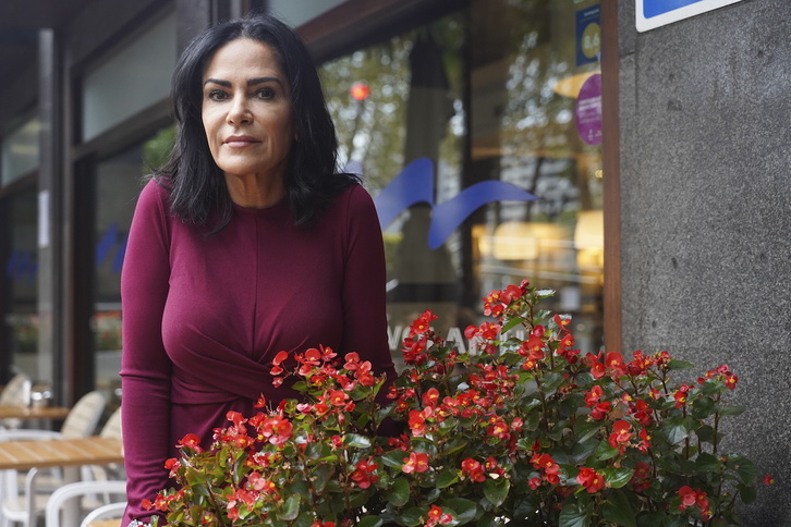La periodista mexicana Lydia Cacho en su reciente visita a Bilbo.