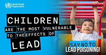 Los menores están expuestos a niveles bajos de plomo que causan problemas de salud.