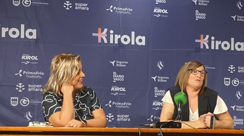 Goizane Álvarez y Tati Garmendia han presentado hoy la iniciativa.