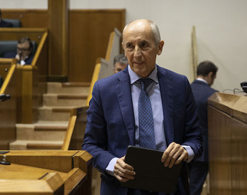 Josu Erkoreka, consejero de Seguridad, ha defendido a la Ertzaintza.