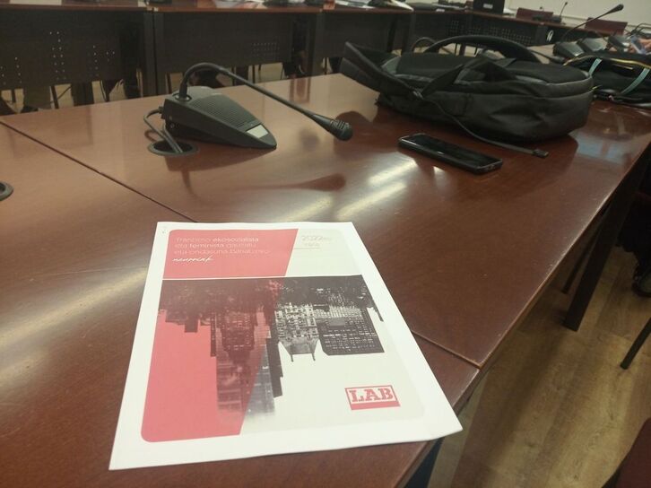 Propuesta de LAB presentada en la reunión de este viernes del Consejo Económico y Social.