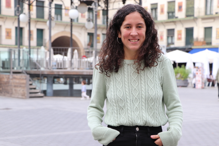 Edurne León Sánchez, candidata de EH Bildu a la alcaldía de Tutera.