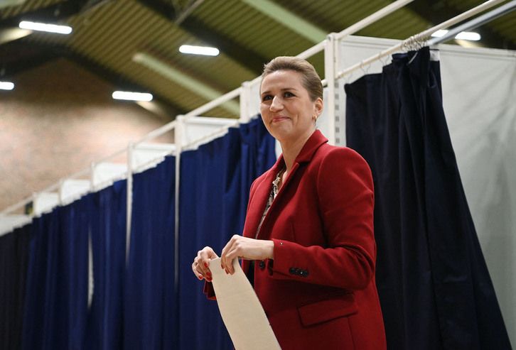 Mette Frederiksen ha votado a primera hora de la mañana.