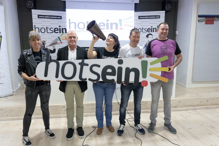 2023ko Nafarroa Oinez aurkezteko agerraldia, Nafarroako Ikastolen Elkartearen egoitzan