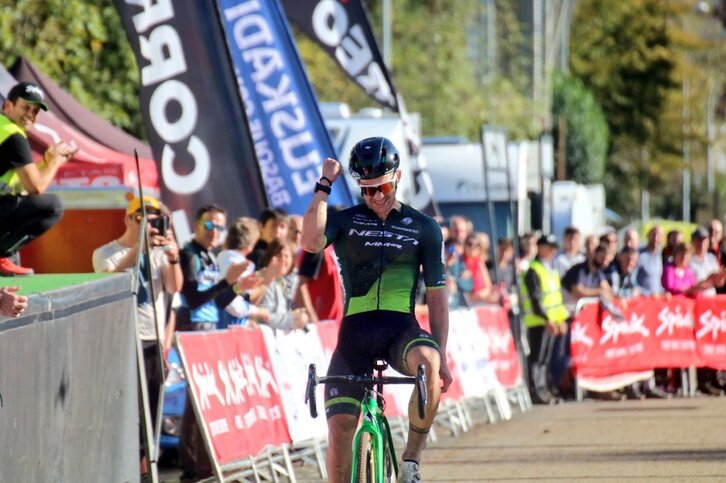 Kevin Suárez ha repetido la victoria lograda en Laudio.