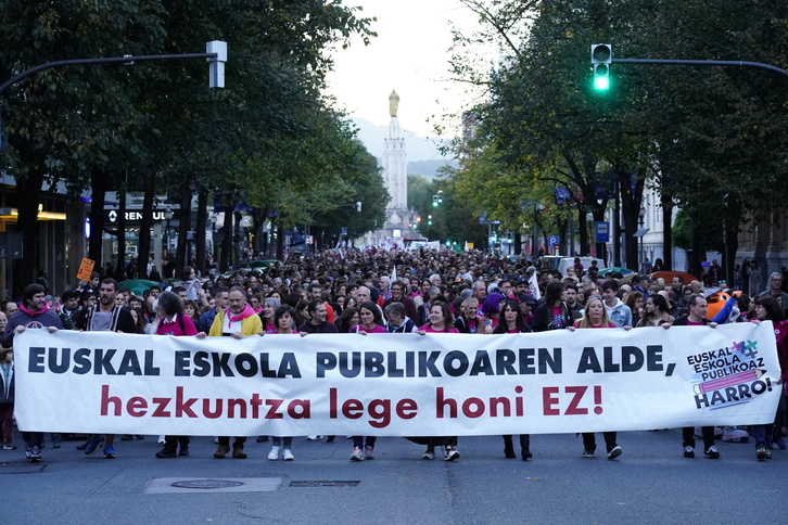 La marcha ha partido del Sagrado Corazón de Bilbo.
