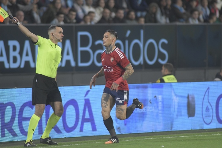Con sus dos golazos, Chimy Ávila ha sido el gran protagonista del choque de Balaídos.