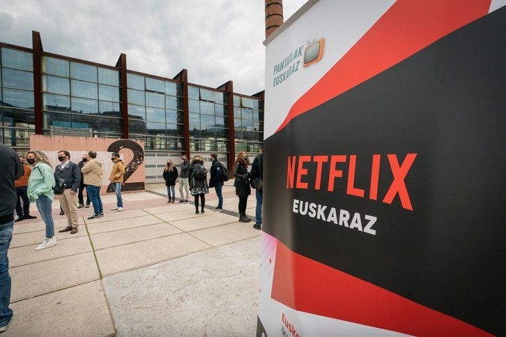Netflix plataforman euskarazko edukiak aldarrikatzen ditu ekimenak.