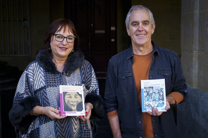 Miren Agur Meabe eta Andoni Tolosa beren azken lanen aurkezpenean