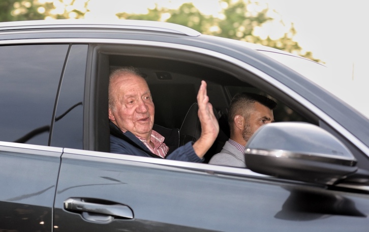 Juan Carlos de Borbón, en una visita familiar a Madrid el pasado mayo.