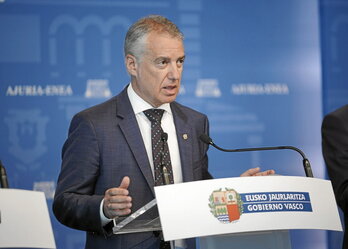 Imagen de archivo del lehendakari de la CAV, Iñigo Urkullu.