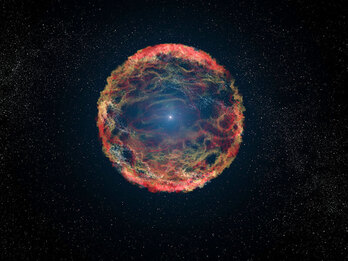 Impresión artística de una supernova. 