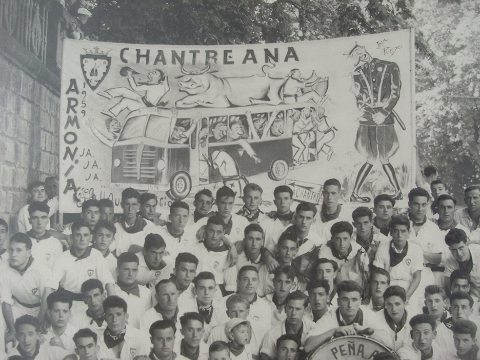 La villavesa, protagonista de la pacarta de Armonía Txantreana de 1959.
