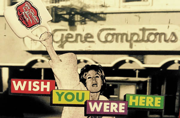 Postal conmemorativa que celebra el 50º aniversario de la revuelta del Compton's en el distrito de Tenderloin de San Francisco. Fotografía: Cortesía de Cris Vargas