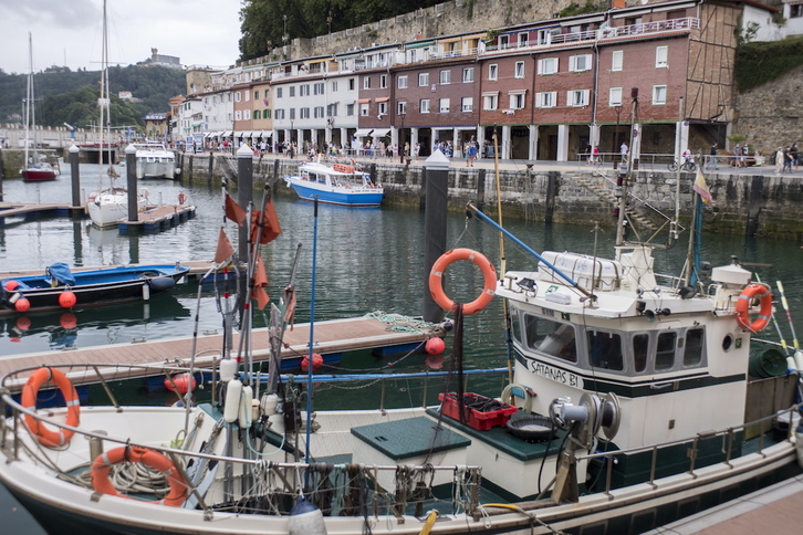 El puerto de Donostia.