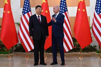Los presidentes chino y estadounidense.