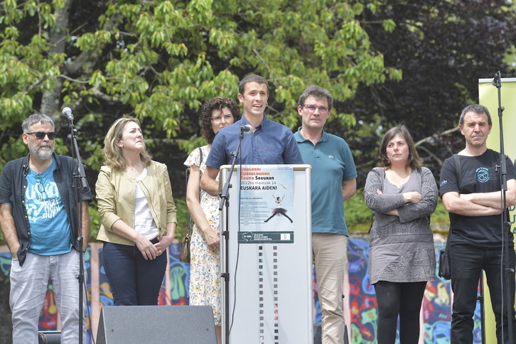 Iraitz Lazkano, iragan maiatzean Seguran egin zen UEMA Eguneko hitzaldian.