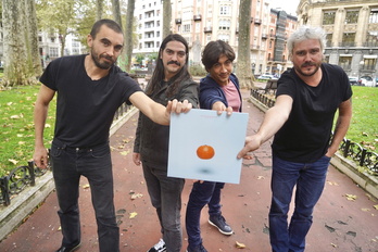 Ezker eskuin, Vincent Bestaben, Felix Buff, Jurgi Ekiza eta Xan Bidegain. 