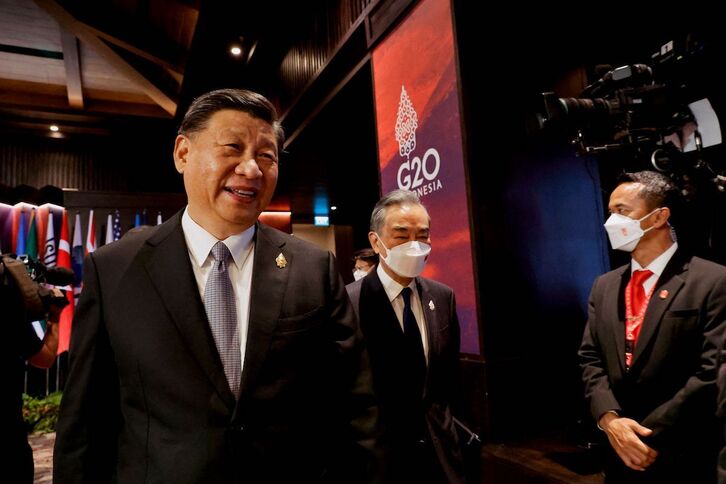 El presidente chino, Xi Jinping, en la cumbre del G20 en Bali.