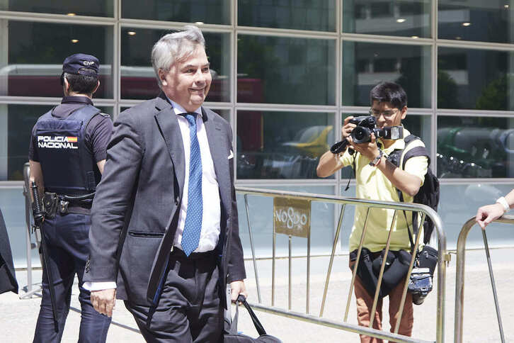 El abogado Agustín Martínez, durante un juicio celebrado en Sevilla el pasado verano.