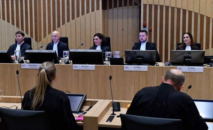 El tribunal neerlandés que ha juzgado el derribo del vuelo MH17.