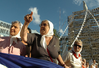 Hebe de Bonafini, la histórica presidenta de Madres de Plaza de Mayo.