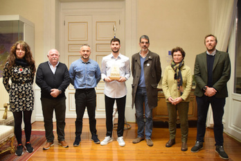 Dario Brizuela, Donostiako Udal korporazioak saritu ostean.