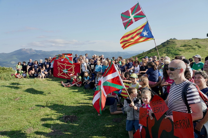 Pirinioetako Bidea, la iniciativa conjunta vascocatalana por el derecho a decidir en julio pasado.