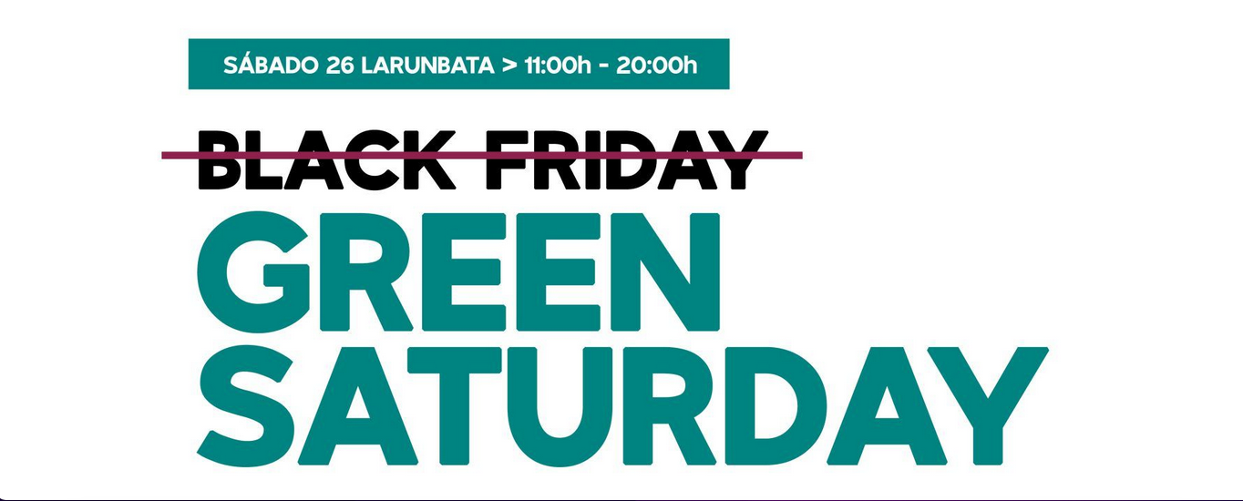 Green Saturday es una iniciativa global que quiere hacer frente al consumismo.