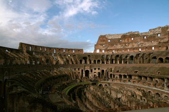 El Coliseo de Roma, en su aspecto actual.
