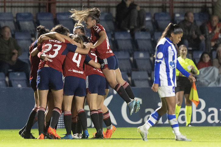 Las rojillas llegan a octavos tras eliminar al Sporting de Huelva en Tajonar.