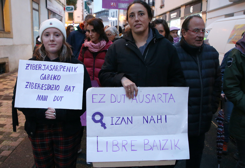 Reivindicación de ser libres en la movilización de Hendaia