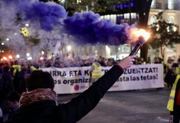 Movilización de Bilbao organizado por el movimiento feminista en el Día Internacional contra la Violencia Machista.