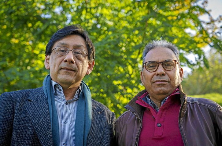 Félix Reategui e Ivan Forero en Donostia.