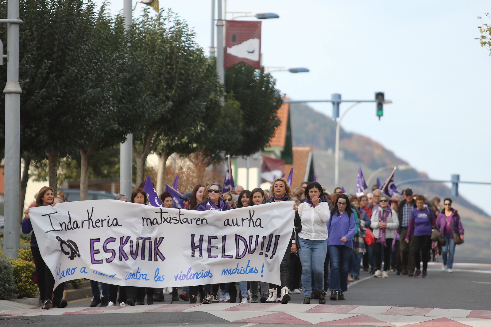 La marcha ha recorrido las calles de Santurzi, Portugalete y Sestao. (Oskar MATXIN/FOKU)