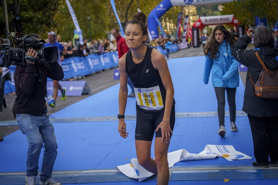 Fanny Tastet, segunda en el medio maratón.