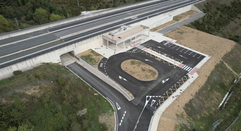 Imagen de la estación inacabada de Ezkio-Itxaso tomada a principios de septiembre. 