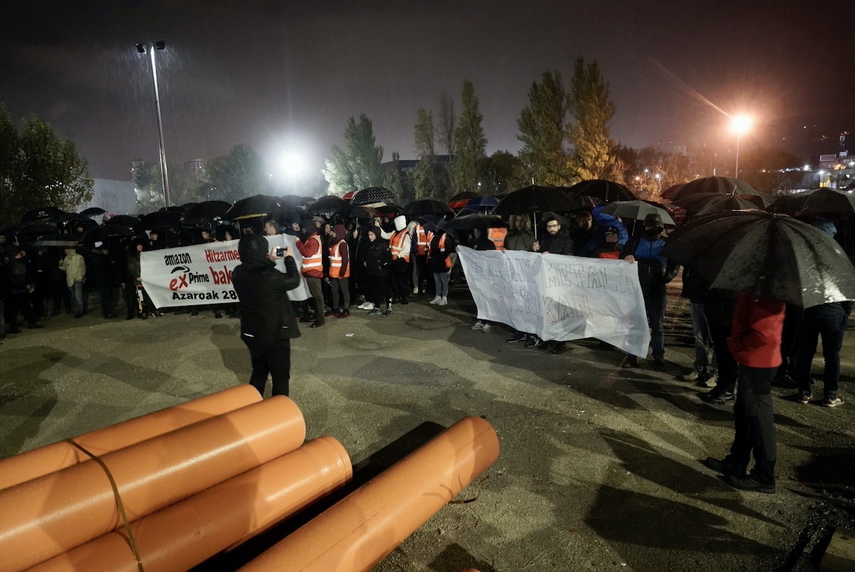 La huelga del Metal en Bizkaia arranca junto a Amazon y con 85% de ...