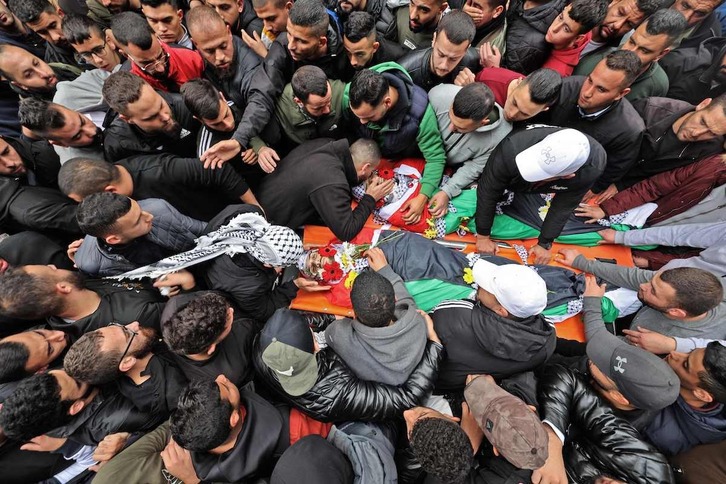 Este mismo martes se ha enterrado en Ramala a dos hermanos muertos a manos israelíes.