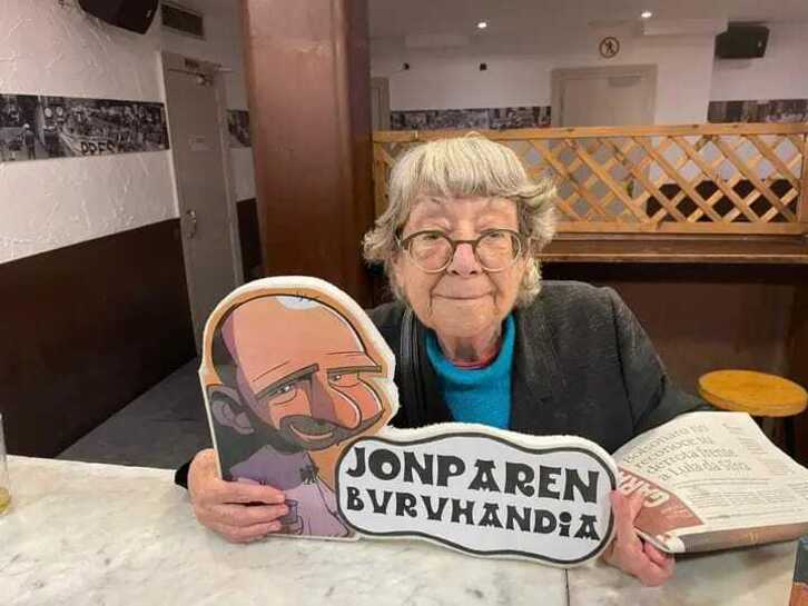 Pilar Iparragirre, Donostiako Parte Zaharrean.