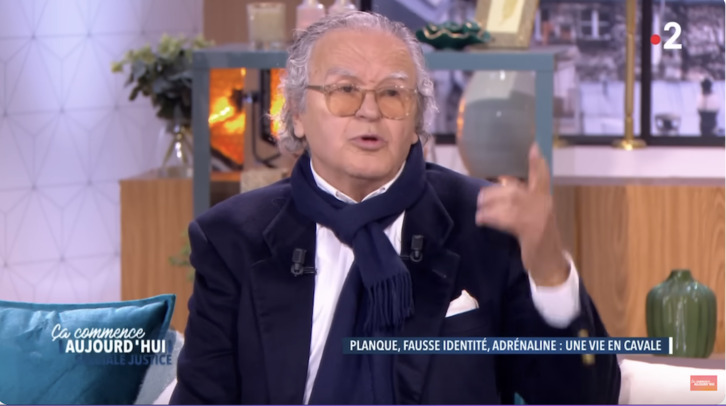 Bernard André, durante su aparición, el pasado 24 de noviembre, en un talk-show de la cadena pública francesa Antenne 2.
