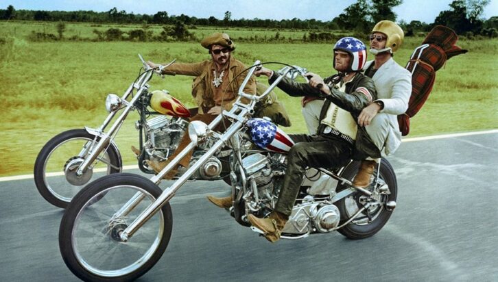 Dennis Hopper, Peter Fonda y Jack Nicholson en ‘Easy Rider’.