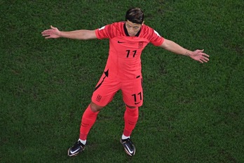 Hwang ha sido el autor del gol en el descuento que le ha dado el pase a Corea del Sur.